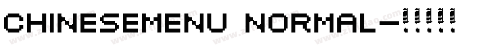 ChineseMenu Normal字体转换